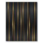 Dazzling Gold Vertical Stripe Rug