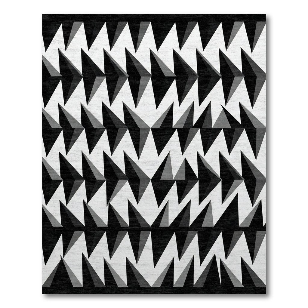 Monochromatic Geometric Arrow Arrangement Rug