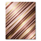 Rose Gold Striped Diagonal Radiance Rug