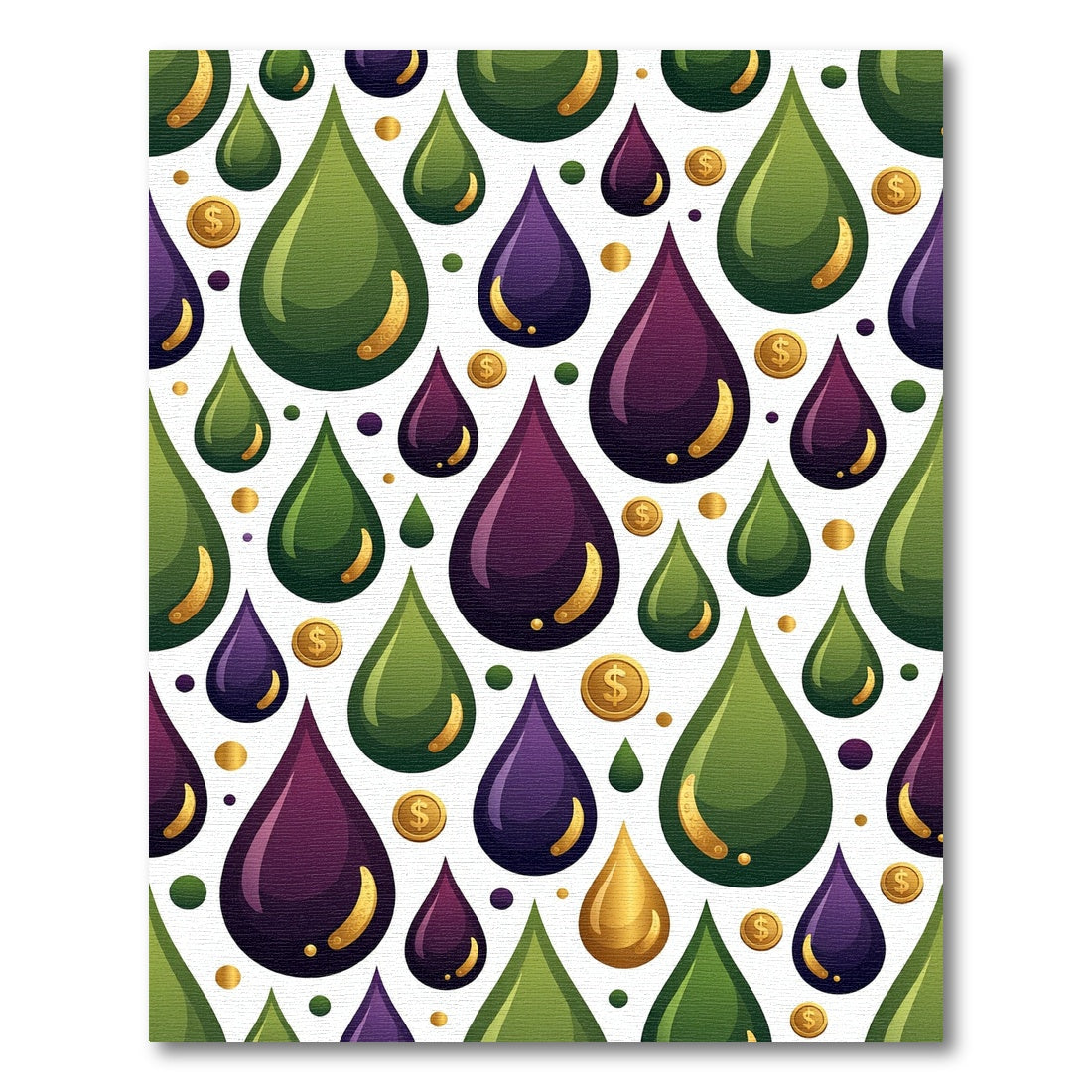 Abstract Olive Plum Liquid Wealth Rug