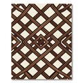 Geometric Hazelwood Lattice Weave Rug