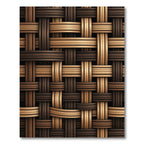 Rich Woven Wood Grain Texture Rug