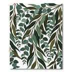 Lush Green Eucalyptus Branch Willow Rug