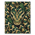Verdant Serpent Jungle Coiled Rug