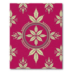 Crimson Yellow Paisley Mandala Rug