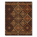 Tribal Earth Tone Geometric Diamond Rug