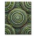 Green Wood Grain Swirls Rug
