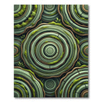 Green Wood Grain Swirls Rug