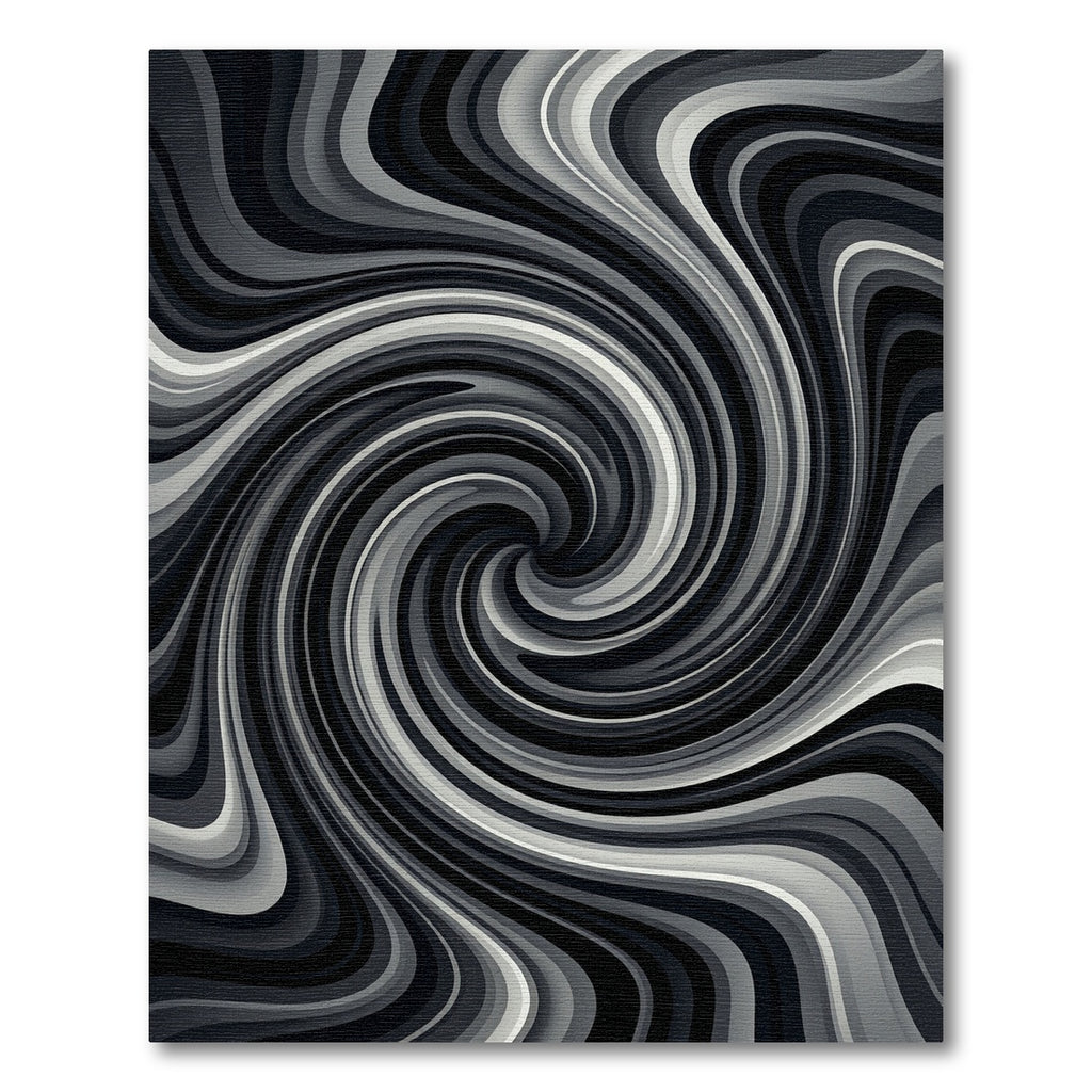 Monochromatic Swirl Flow Rug