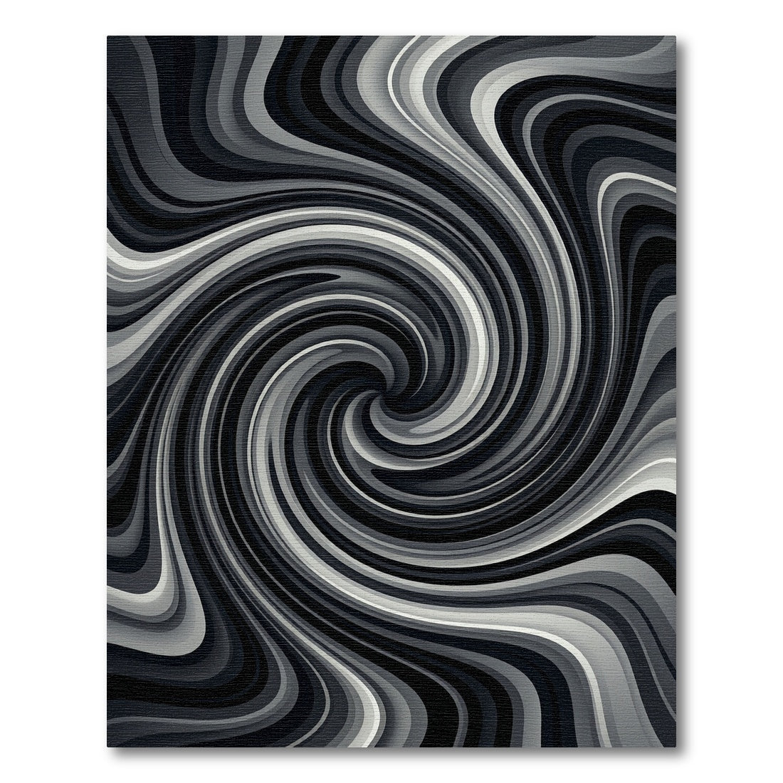 Monochromatic Swirl Flow Rug