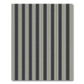 Modern Charcoal and Cream Vertical Striped Rug