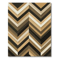 Modern Earthy Chevron Geometric Rug