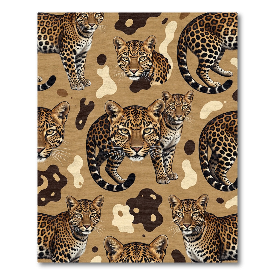 Leopard Spots Animal Print Rug