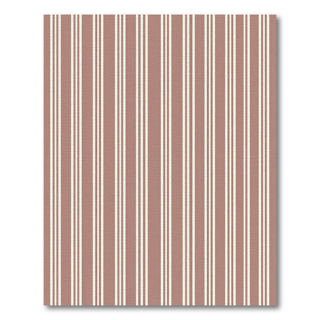 Terracotta White Stripe Classic Rug