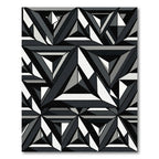 Monochromatic Geometric Triangle Sharp Abstract Rug