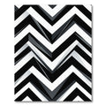Monochromatic Sharp Chevron Geometric Abstract Rug