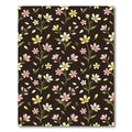 Dark Floral Garden Blossom Arrangement Rug