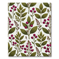 Botanical Berry Branch Forest Green Rug