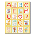 Alphabet Animal Heart Tree Characters Rug