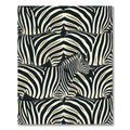 Striped Equine Abstract Overlay Rug