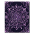 Amethyst Floral Mandala Flourish Rug