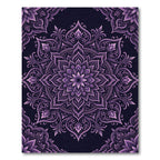 Amethyst Floral Mandala Flourish Rug