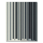 Monochromatic Vertical Stripe Modern Abstract Rug