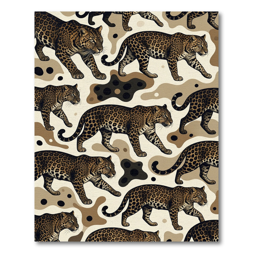 Leopard Spots Camouflage Wildlife Rug