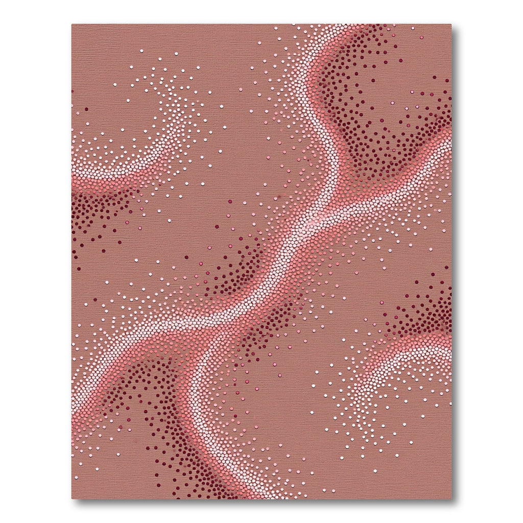 Rose Gold Stardust Ripple Rug