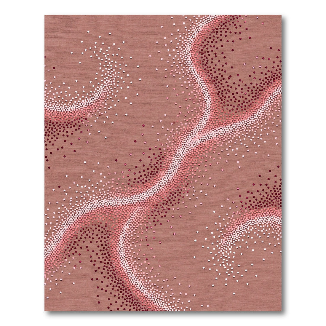 Rose Gold Stardust Ripple Rug
