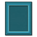Oceanic Blue Layered Square Rug