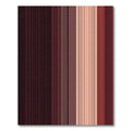 Deep Burgundy Graduated Stripe Rug