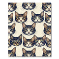 Whimsical Brown Tabby Cat Portrait Rug