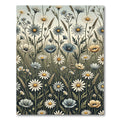 Wildflower Meadow with Cream Daisy Blooms Rug