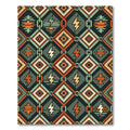 Geometric Southwestern Lightning Bolt Iron Chain Rug