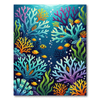 Vibrant Coral Reef Fish Assemblage Rug