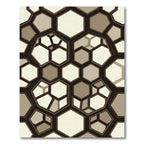 Geometric Hexagonal Honeycomb Perspective Rug