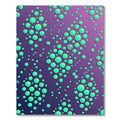 Aqua Dots on Purple Gradient Rug