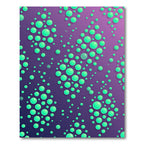 Aqua Dots on Purple Gradient Rug