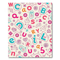Vibrant Alphabet Playful Collage Rug