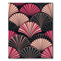 Art Deco Pink Fan Layered Arch Rug