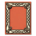 Nautical Rope Border Frame Coral Rug