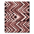 Blush Pink Chevron Geometric Minimalist Rug
