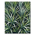 Lush Green Tropical Foliage Blade Rug