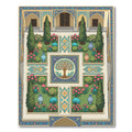 Central Tree Garden Courtyard Medallion Rug