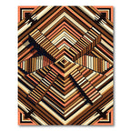 Modern Geometric Staircase Illusion Rug