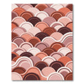 Abstract Earth Tone Layered Arch Rug