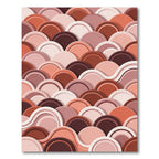Abstract Earth Tone Layered Arch Rug