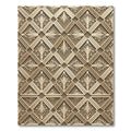 Tuscan Tan Geometric Floral Medallion Rug