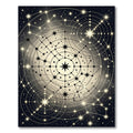 Whimsical Cosmic Starburst Celestial Mandala Rug